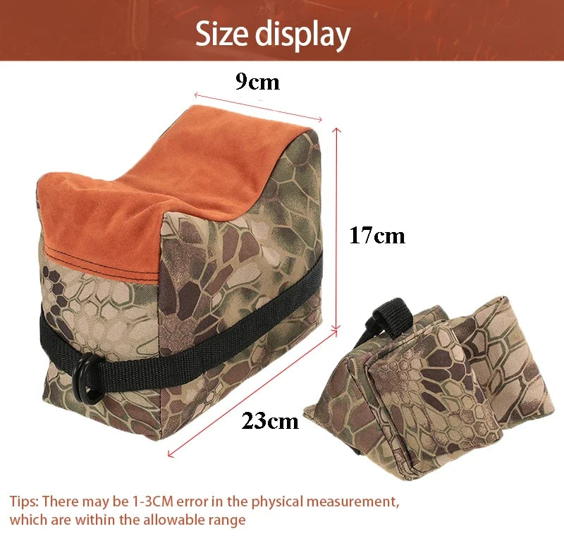 Front and rear bags Rifle rack Sandbags (without sand) Sniper shooting target rack Shotgun accessories