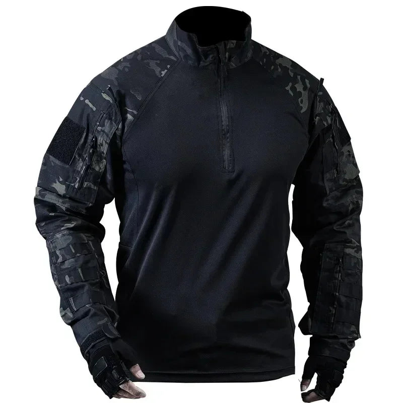 Tactical Suit Set Men Hunting Training Shirt Pants 2 Piece Sets Outdoor Uniform Camouflage Quick-dry Ripstop Clothing Hiking