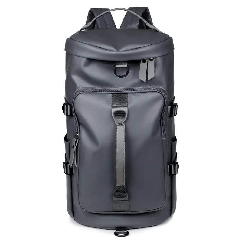 Sports Backpack, Large-Capacity Cylindrical Gym Bag, Unisex Training Bag, Dry and Wet Separation Handbag, Multi-Purpose Water-Repellent Travel Bag, Single Shoulder Crossbody Bag