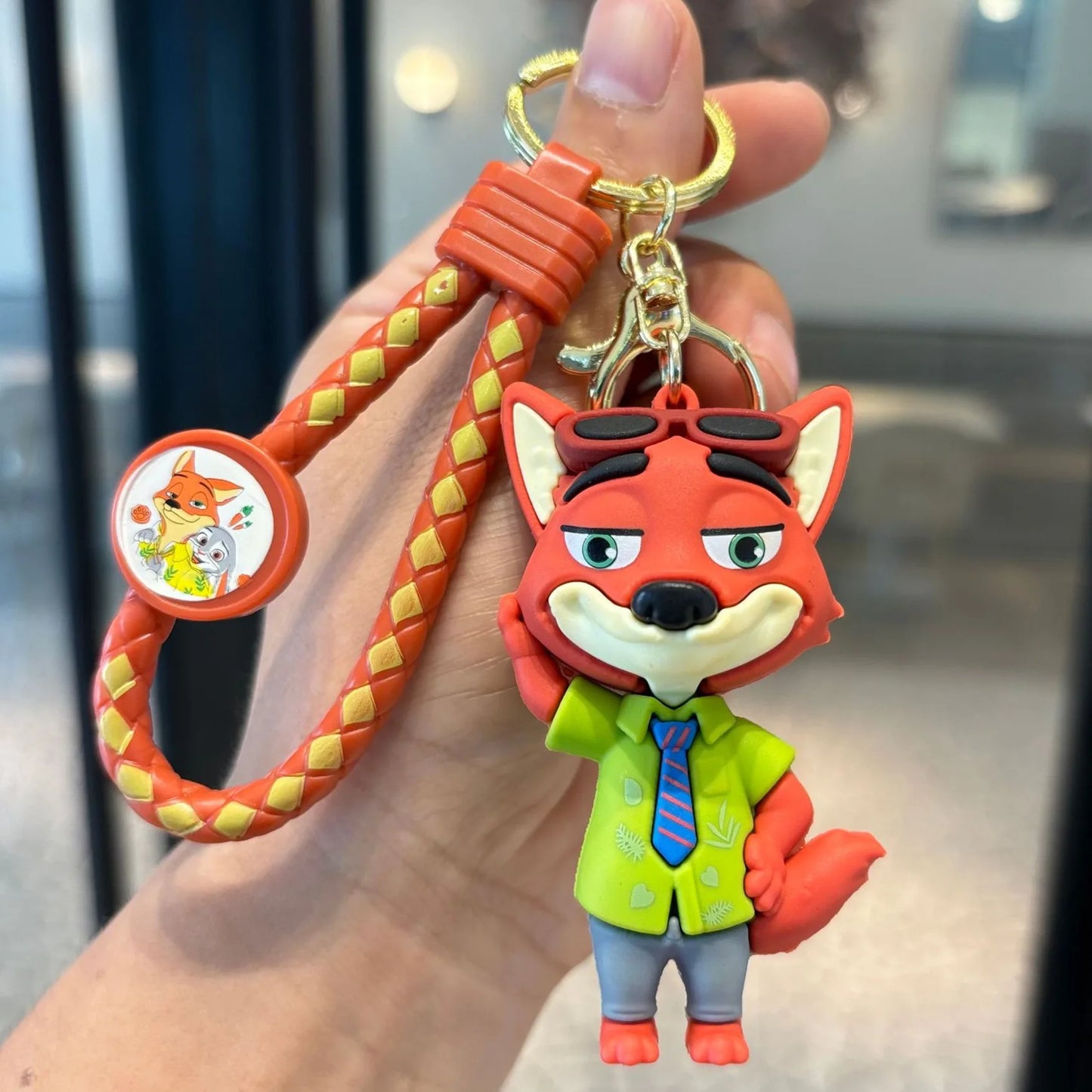 Wholesale Anime Disney Keychain New Mickey Mouse Minnie Lilo & Stitch Doll Keyring Ornament Key Chain Car Pendant Kid Toys Gifts