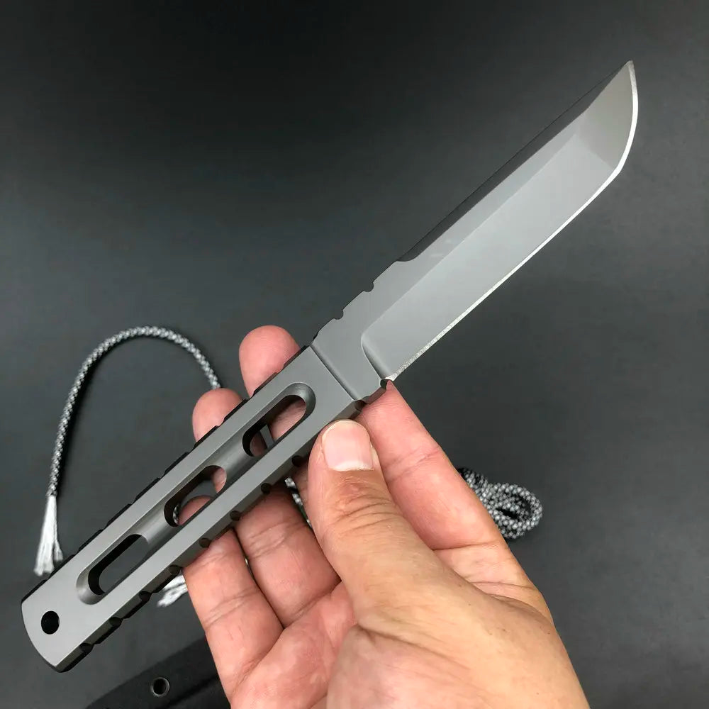 Trskt AUS-10 Steel Tactical Knife - Multi-Purpose Survival Hunting Pocket Knife for Camping Durable EDC Tool Dropshipping