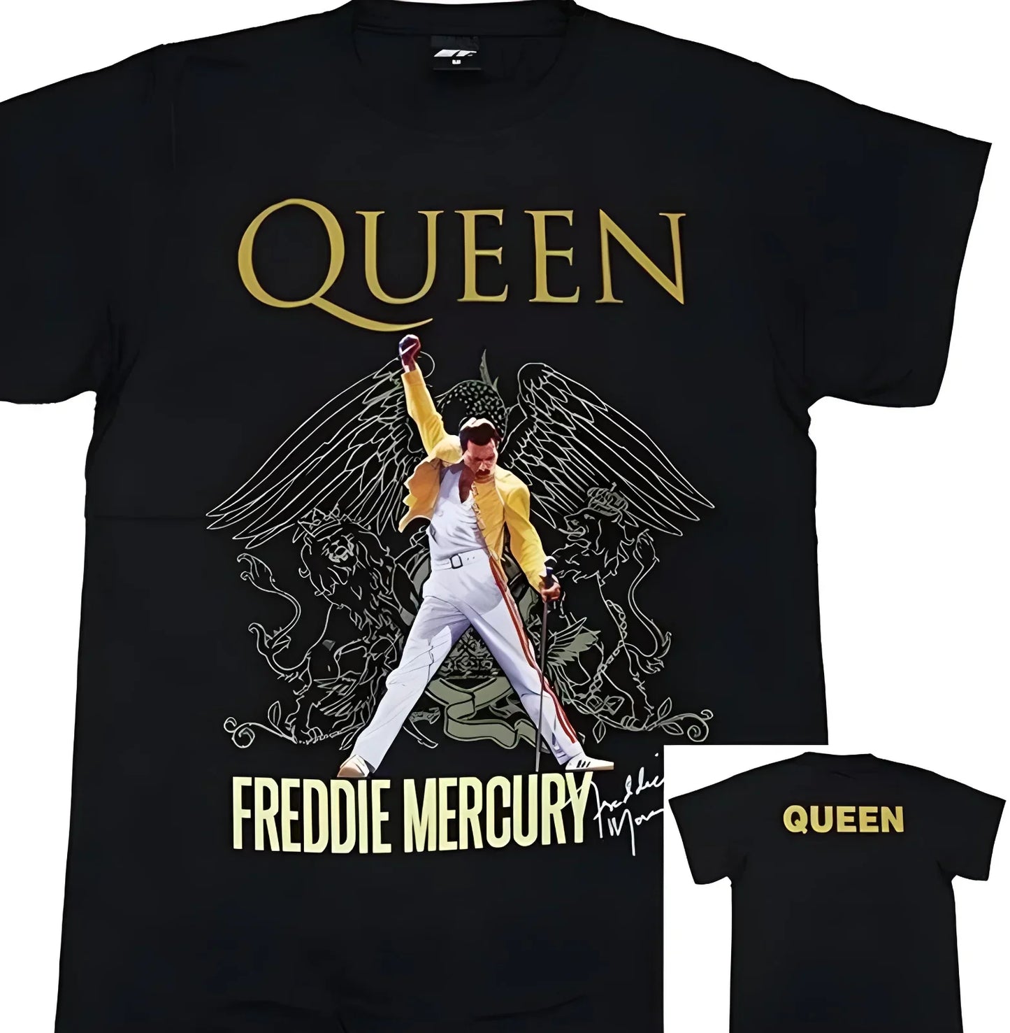 Queen Freddie Mercury Shirt Signature Double Sides Unisex S-5Xl