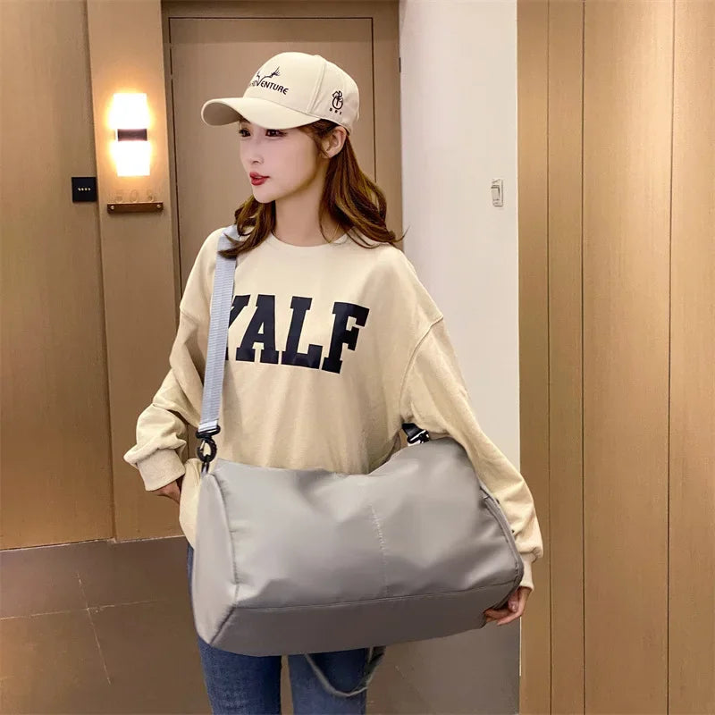 Solid Yoga Mat Bag Gym Fitness Handbags for Women Men Training Sac De Sports Travel Gymtas Nylon Outdoor Sports Tas Sporttas