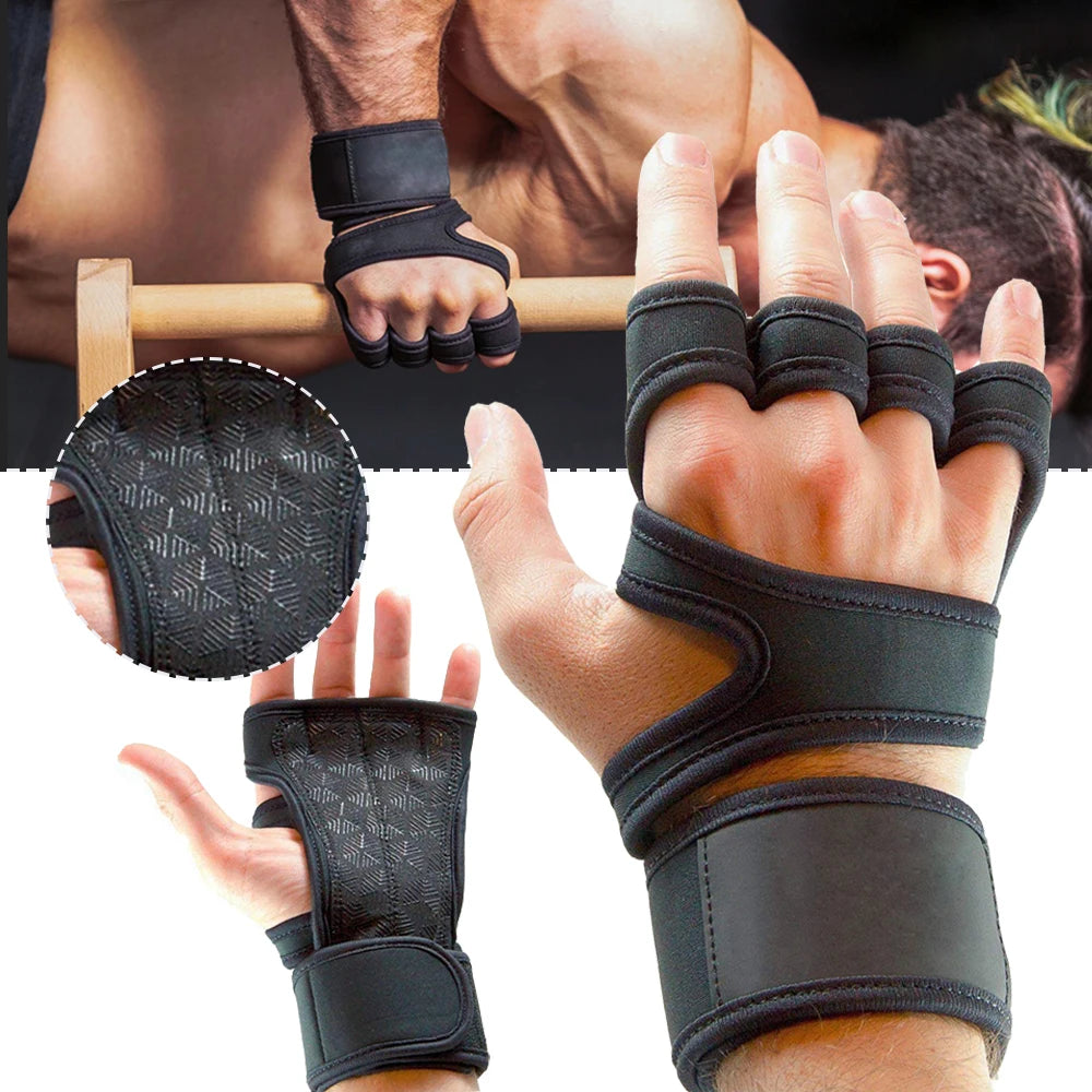 Gym Gloves for Men Women Fitness Weight Lifting Wristband Gloves Body Building Training Sports Exercise Cycling Glove Shockproof