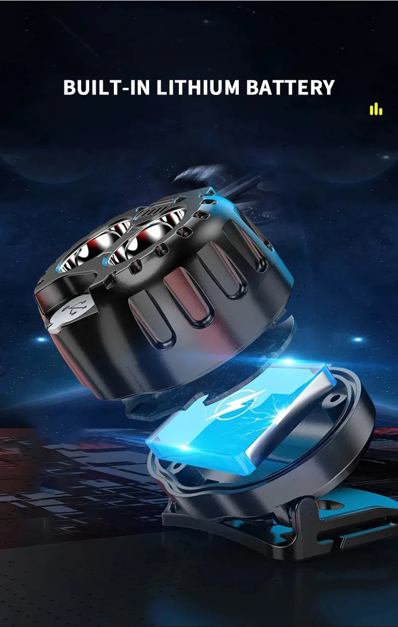 Outdoor Headlamp USB Rechargeable Work Flashlight Multifunctional Head Torch Mini LED Headlight for Camping Fishing Hiking
