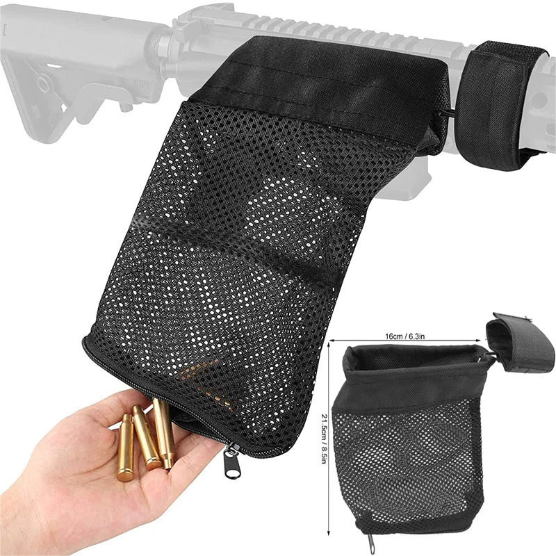 Hunting Bullet Shell Bag Tactical Gear Ammo Brass Shell Catcher Mesh Trap Nylon Mesh Bag Capture Black Collection Bag