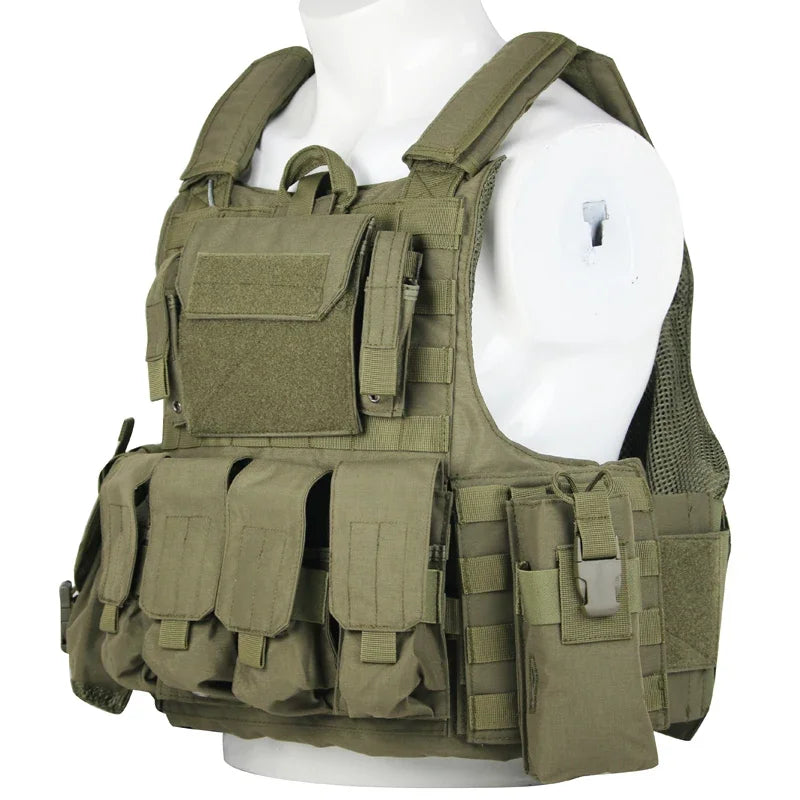 Tactical Vest Outdoor Body Armor Combat Hunting Plate Carrier Molle Vest Airsoft Training Protective Vests