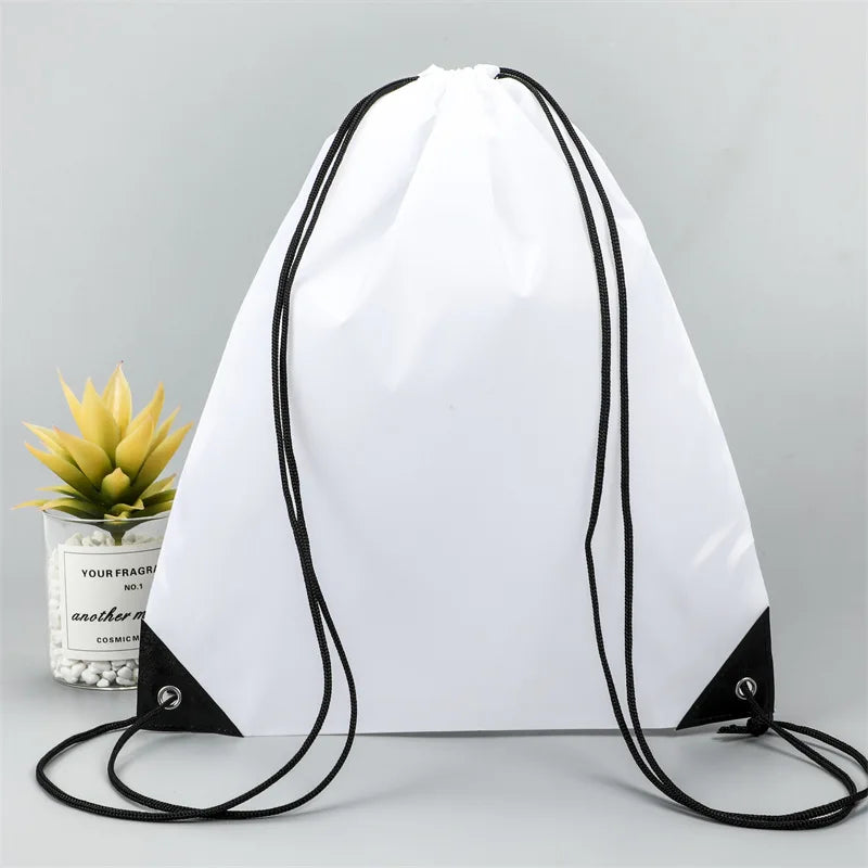 Gym Drawstring Shoe Bag,Clothes Cycling Backpack,Waterproof Belt Nylon Portable Sports Bag