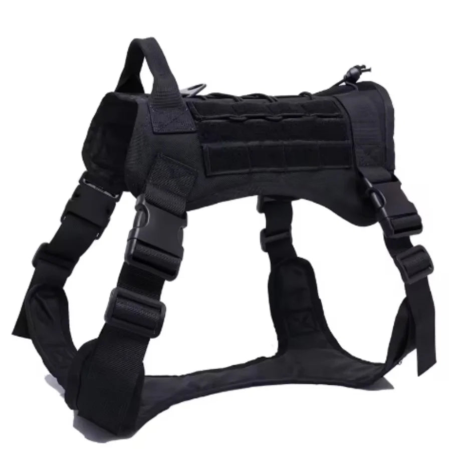 Tactical Dog Harness Military Training Padded Quick Release Vest Pet Training Dog Harness For Set Small Medium Large Dogs