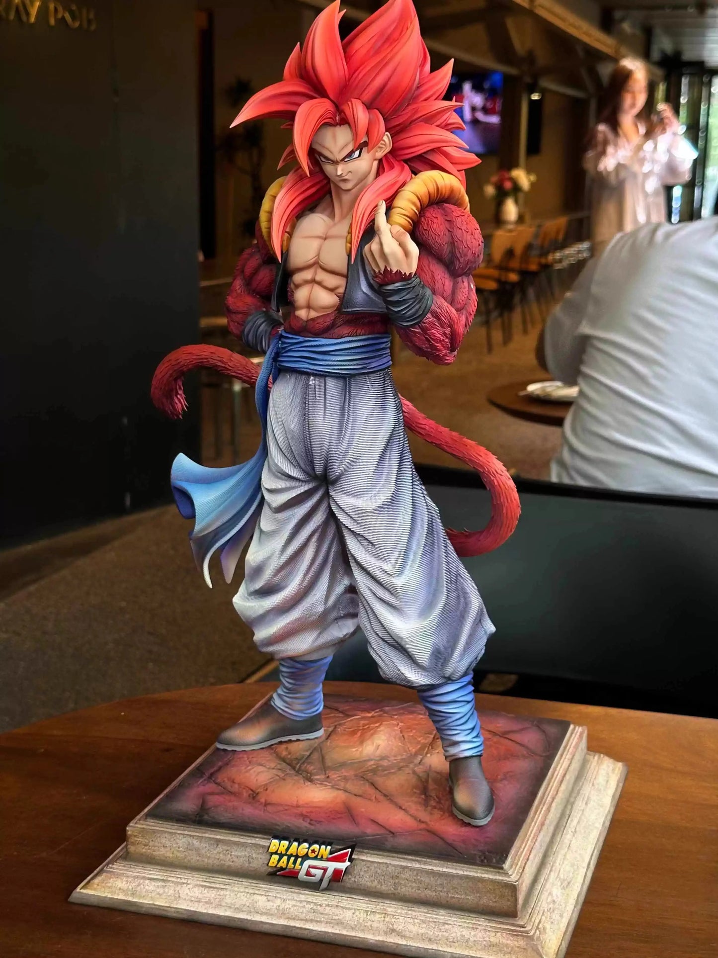 YS Dragon Ball Gogeta Anime Figure Super Saiyan 4 Gogeta Action Figurine No Base Statue PVC Collection Model Toy Birthday Gift