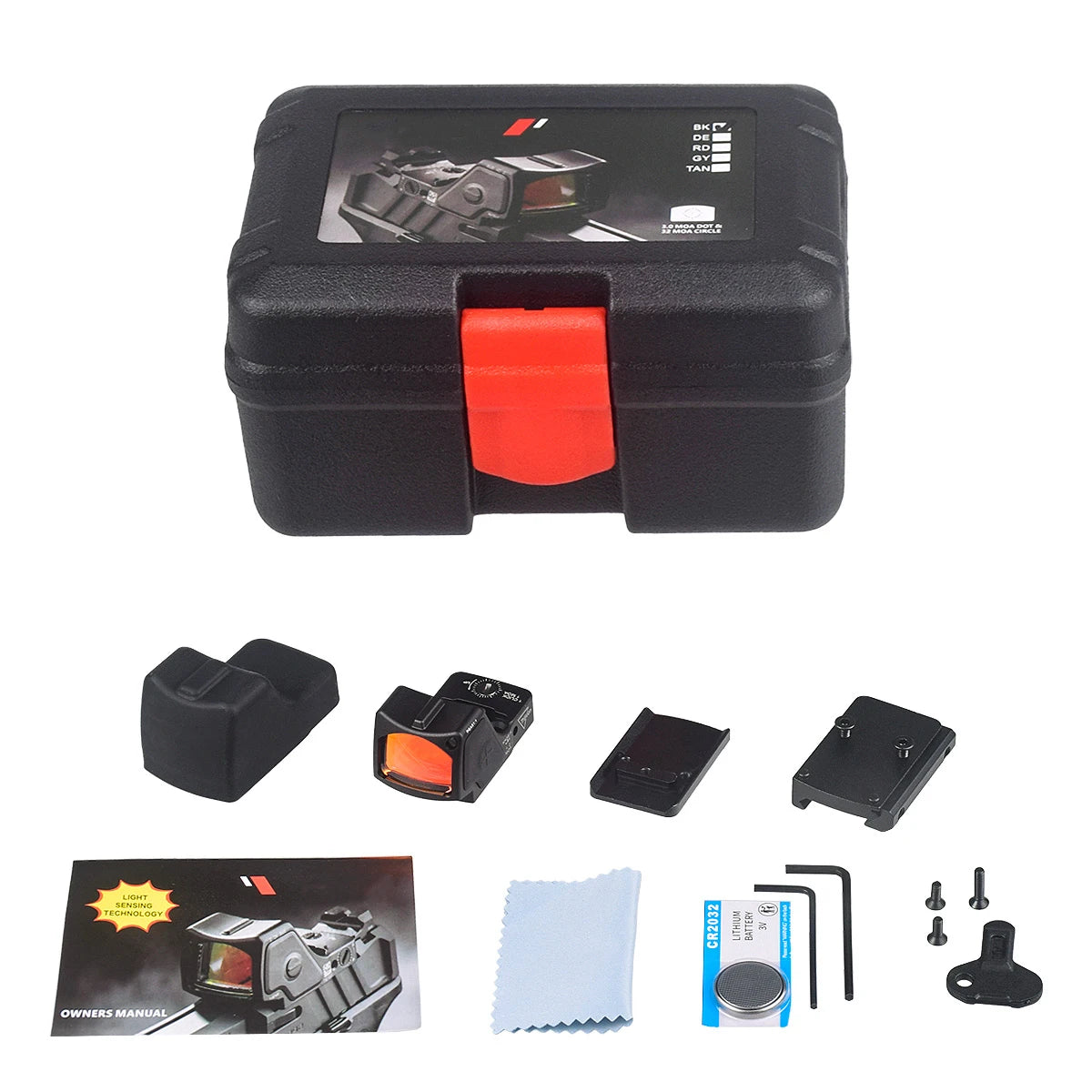 Red Dot Sight Scope RM-CC Mini Red Dot Tactical Optics Riflescope Fit 20mm Rail RMT Rifle Sight Hunting Metal-RM-HD Laser Gk