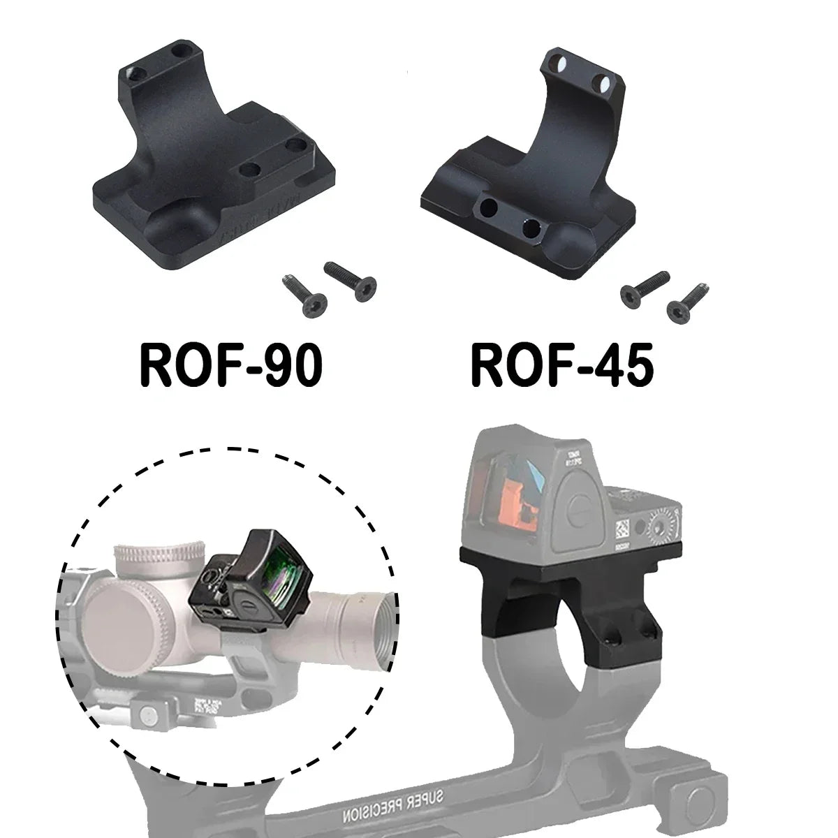GEISSELE Cantilever Rifle Sight Scope High Low Mount Profile 20mm Picatinny Rail Base Super Precision 25.4mm 30mm Rings AR15 M4