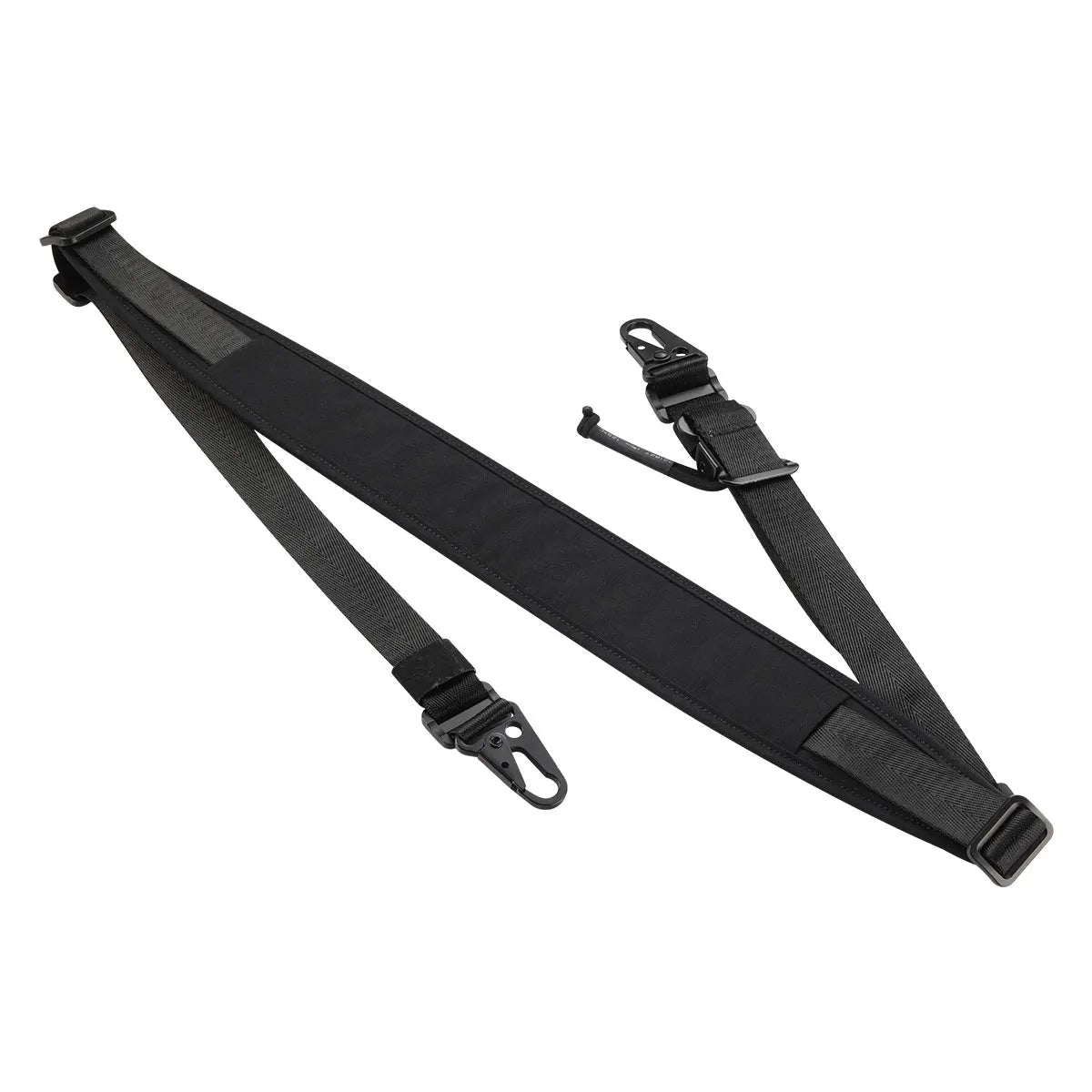 Tactical RSA Mount Padded Rifle Sling Strap Modular 1 and 2 Point 2.25 inch Wide With HK Clip Belt MAGPUL Shooting Gun Hunting