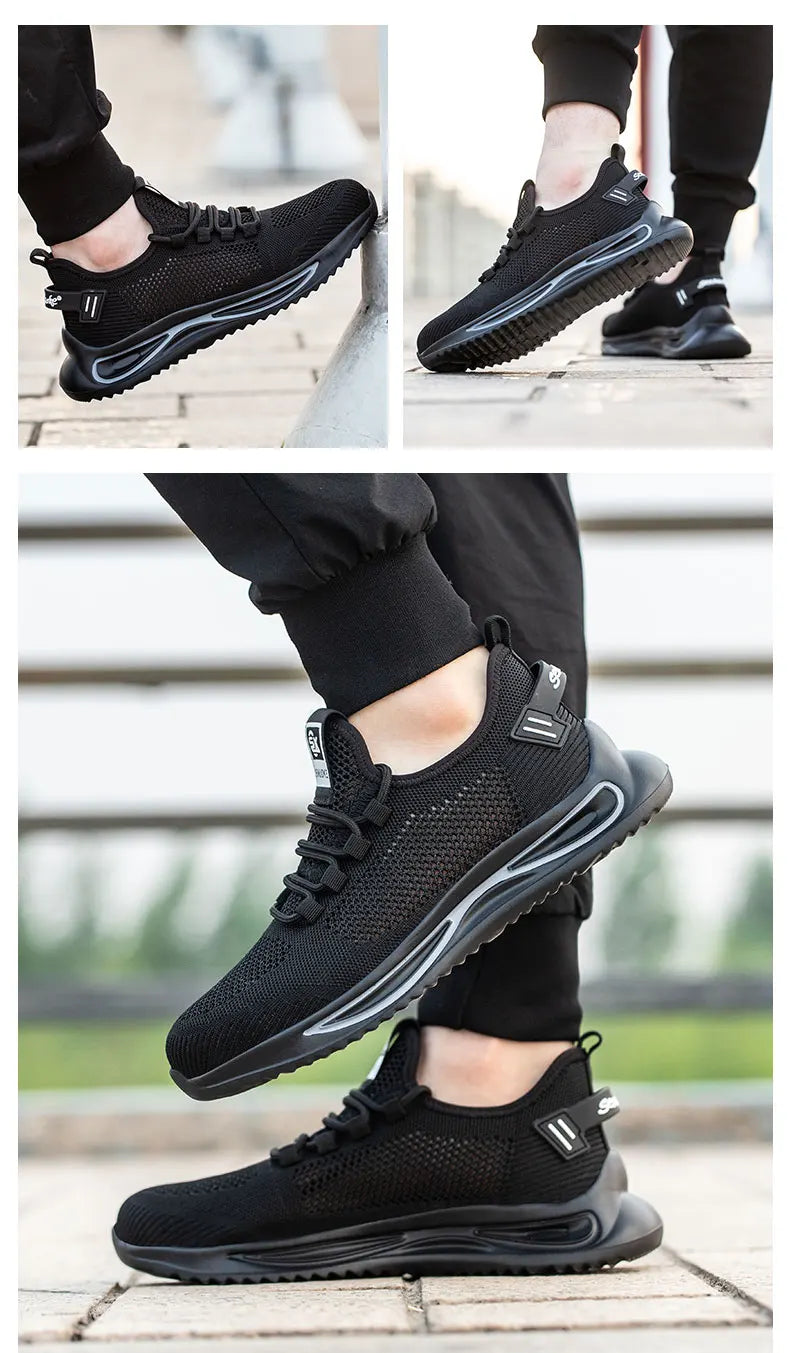 Safety Shoes Man for Work in Low Price with Steel Toe Work Wear Industrial Protection OriginalSecurity-Protection