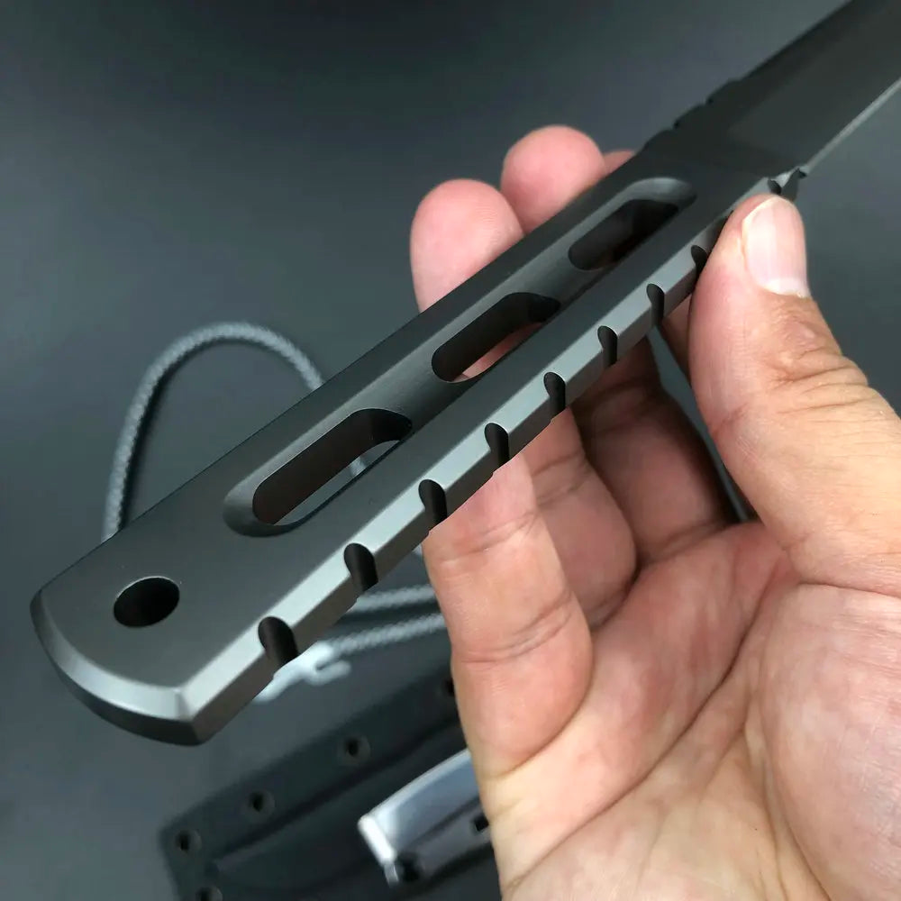 Trskt AUS-10 Steel Tactical Knife - Multi-Purpose Survival Hunting Pocket Knife for Camping Durable EDC Tool Dropshipping