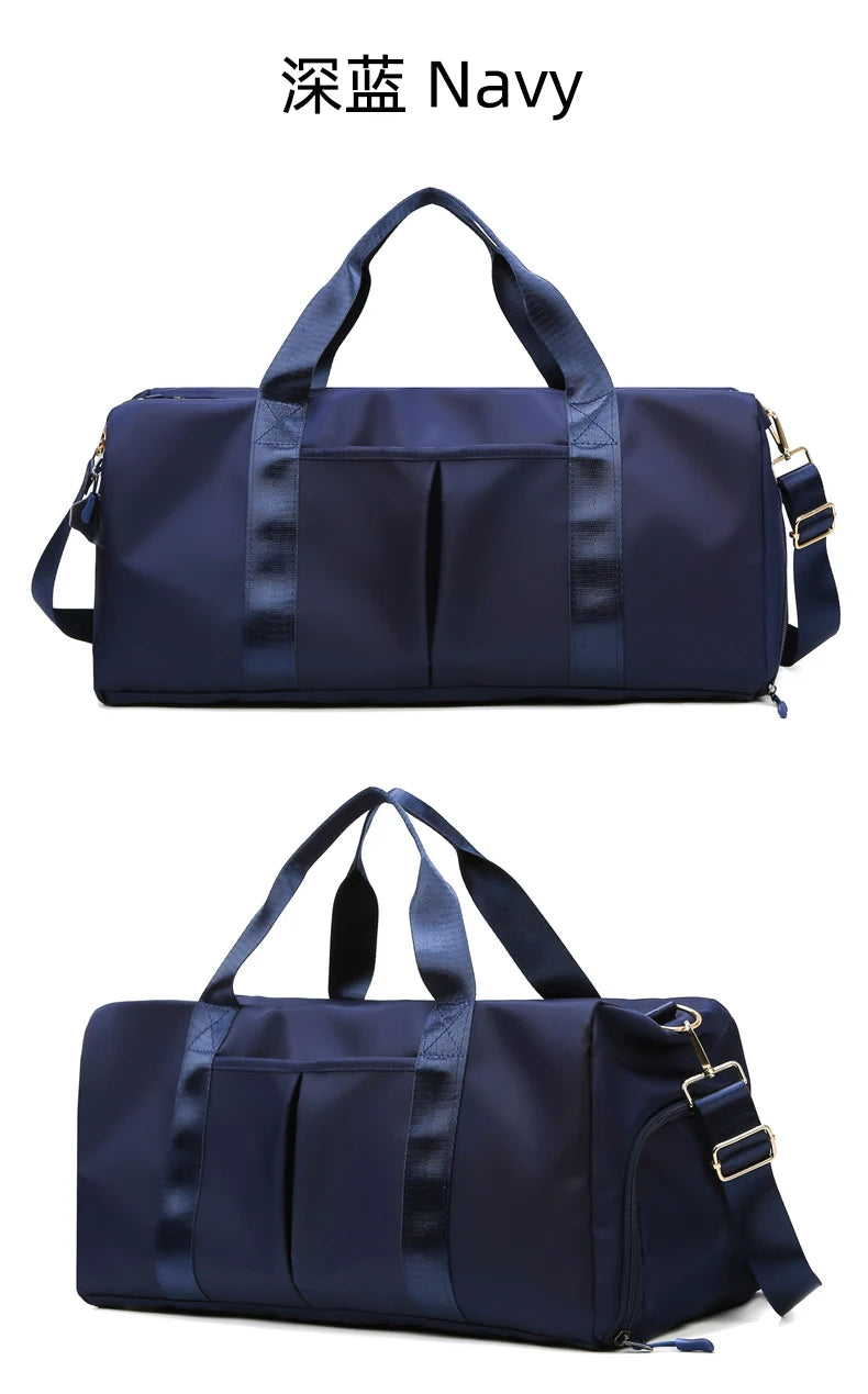 Gym Bag Men Women Training Fitness Swim Travel Luggage Handbag Yoga Shoulder Pack Shoes Storage Waterproof Dry Wet Separation