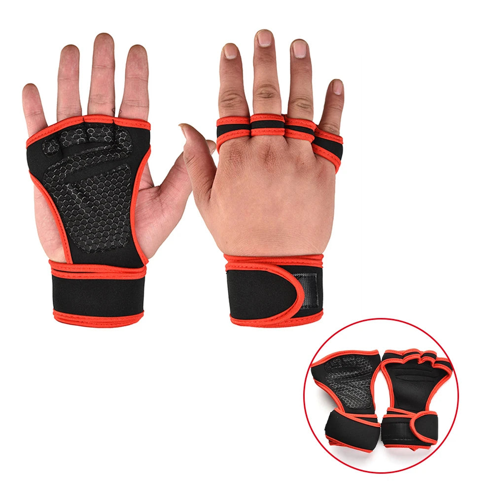 Gym Gloves for Men Women Fitness Weight Lifting Wristband Gloves Body Building Training Sports Exercise Cycling Glove Shockproof