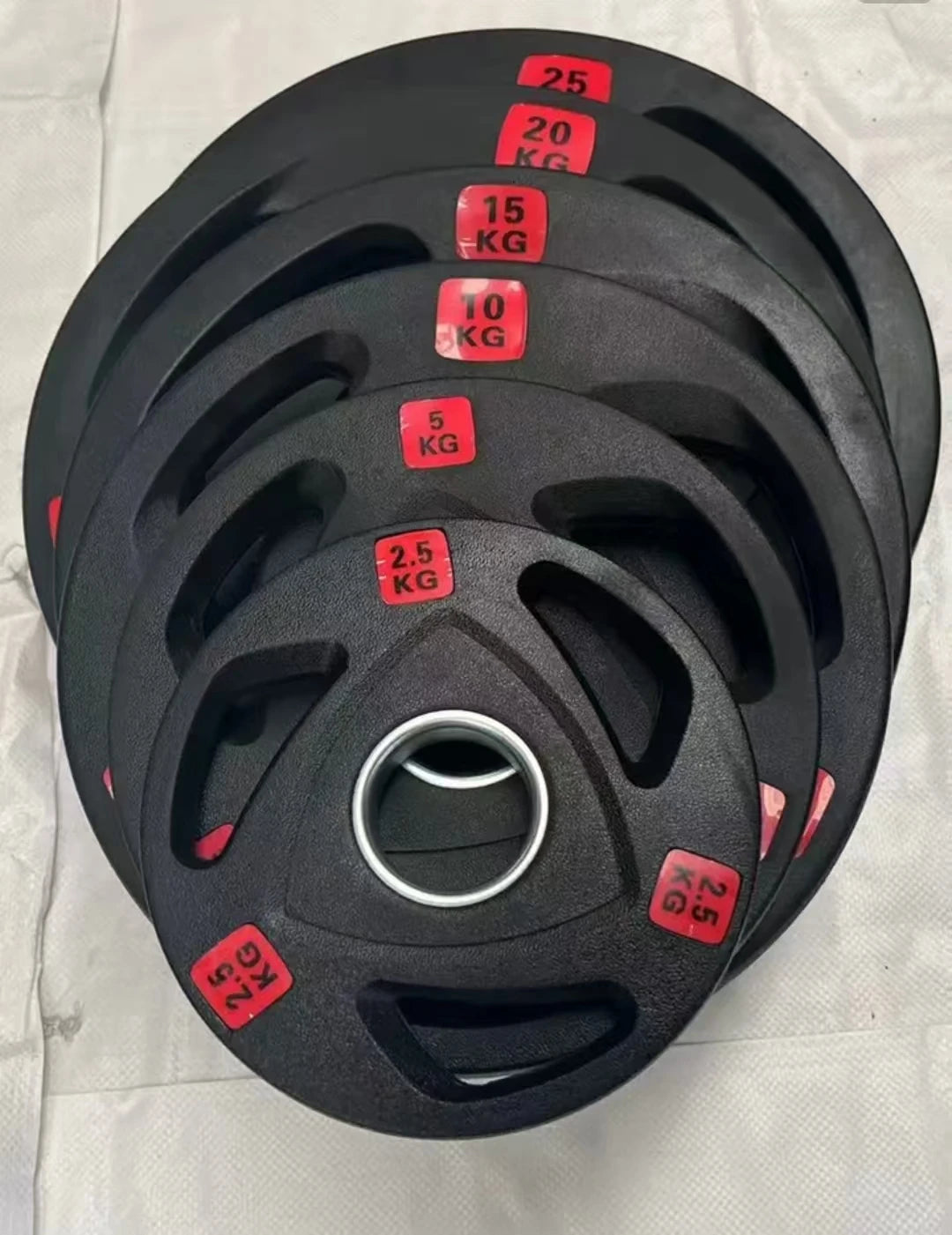 Gym Discs Fitness Sports Accessories Workout Equipment Plate Weight 5kg 10kg 20kg 25kg Rubber Weight Plates