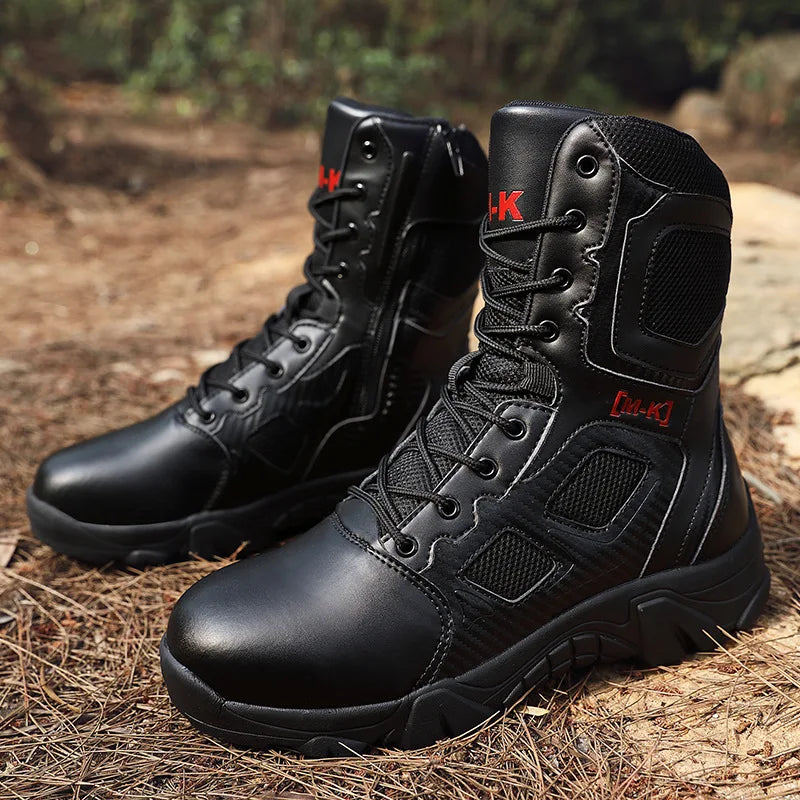 Tactical Boots Men Special Force Desert Combat Outdoor Hiking Ankle Shoes Men Work Safty Outdoor High-top Boots