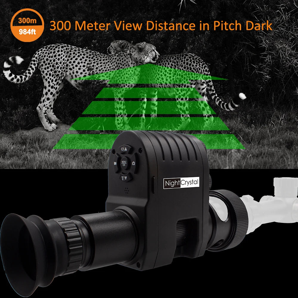 Hunting Night Vision Riflescope, Clip-on Attachment, Monocular, 1080p Video Camera, Thermal Goggle, Red Dot Sight, Laser IR, 850