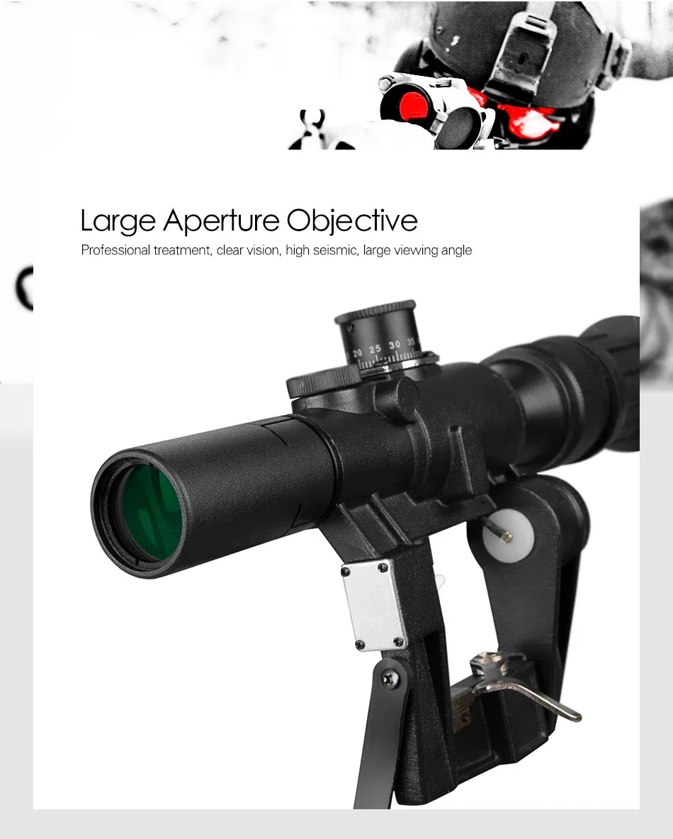 Tactical Svd Dragunov 4x26 Red Illuminated Scope For Hunting Rifle Scope Shooting Ak Scope Red Dot Hunting Optics Hunting Laser