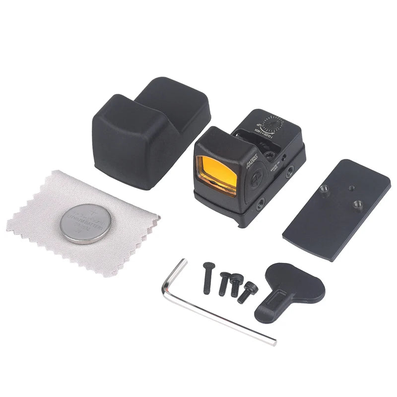 LANBUL RM HD SR Green Red Dot Sight Pistol Rifle Rear Plate Base Airsoft MOS For Glock17 20mm Rail Picatinny Rail Tactical