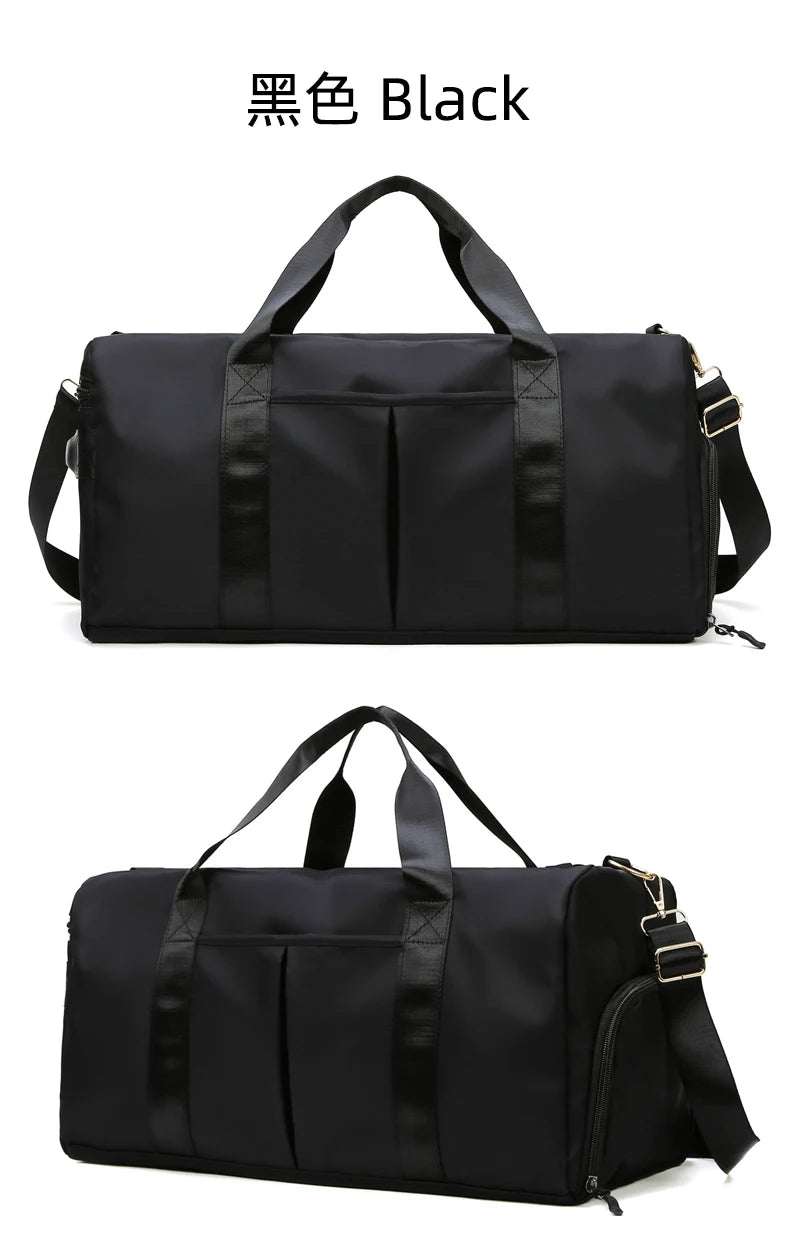 Gym Bag Men Women Training Fitness Swim Travel Luggage Handbag Yoga Shoulder Pack Shoes Storage Waterproof Dry Wet Separation
