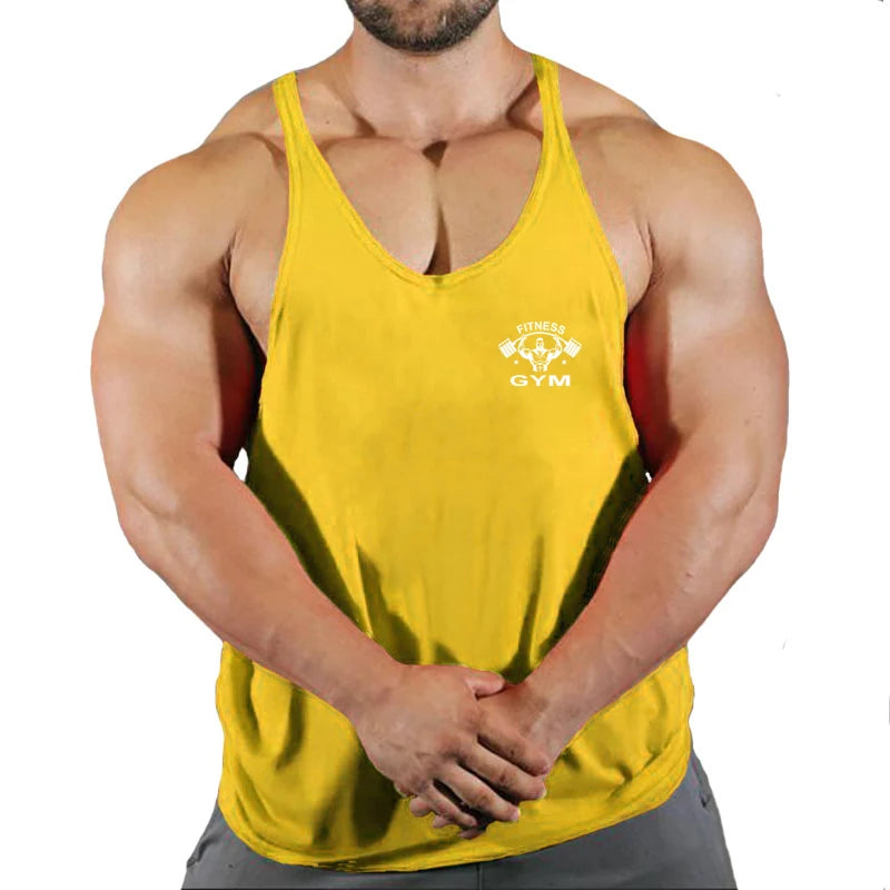 Muscle Mens Bodybuilding Stringer Tank Top gym Clothing Y back Fitness sleeveless vest shirt Weightlifting singlets