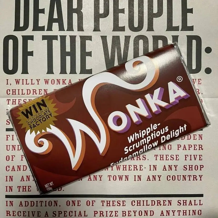 Wonka Charlie Chocolate Golden Ticket Anime Gold Voucher Brooch Pin Badges Metal Pins Bookmark Collection Valentine's Day Gift