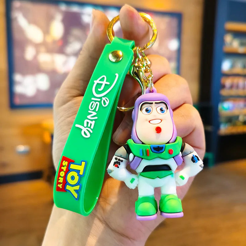 New Cartoon Anime Disney Keychain Mickey Mouse Minnie Lilo & Stitch Keyring Key Chain Car Pendant Kids Toys Gift Wholesale
