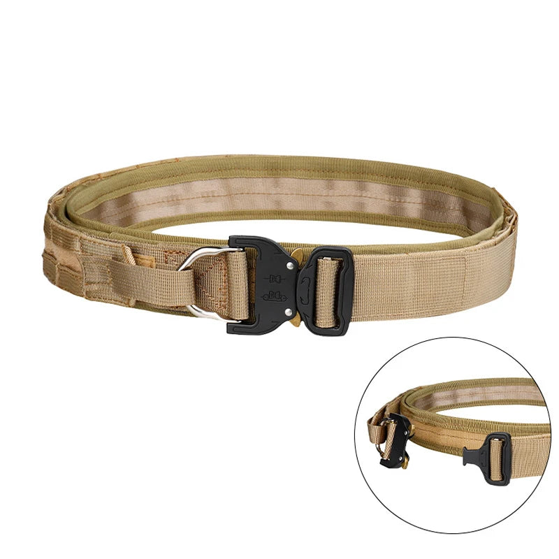 Quick-Release Tactical Belt: Durable, Stylish Braid Design, etal Buckle -Ideal for Outdoor Adventures & Daily Wear