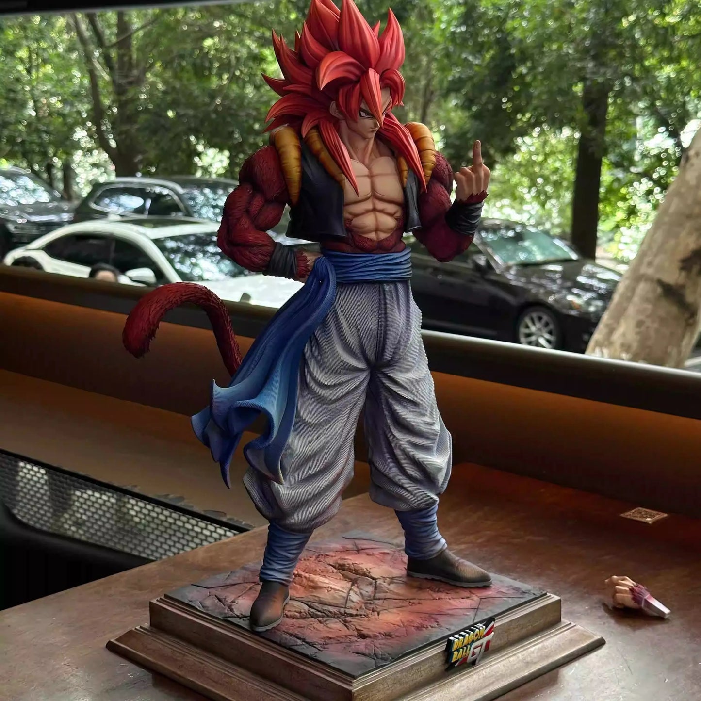 YS Dragon Ball Gogeta Anime Figure Super Saiyan 4 Gogeta Action Figurine No Base Statue PVC Collection Model Toy Birthday Gift