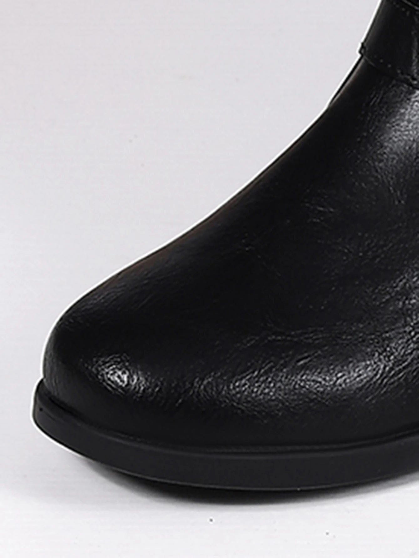 Woman -Boots- Knee High -Platform Chunky Heels Trend Punk Gothic New Rock Leather Fashion Women's Shoes Motorcycle Footwear Q221