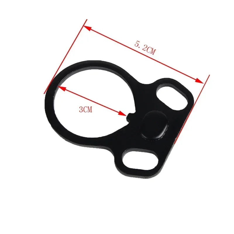 Rifle End Plate Sling Adapter Dual Loop One Single Point Sling Mount For AR-15 M4 Hunting Gun Accessories