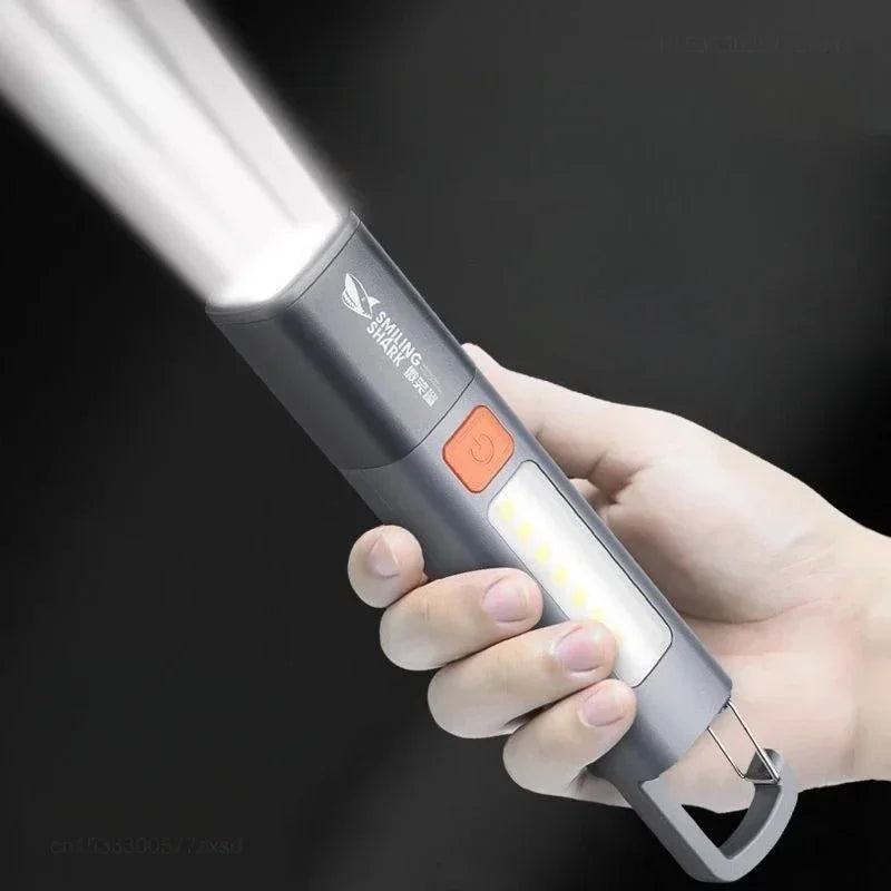 Xiaomi Strong Lighting ABS Flashlamp Charging Portable Outdoor Mini Flashlight Camping Hanging Telescopic Focus COB Side Lamp