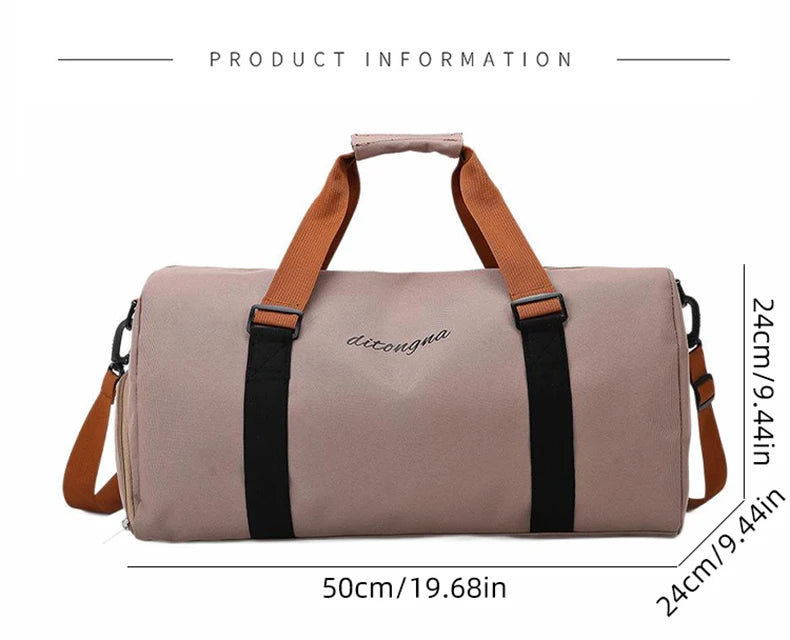 Gym Fitness Bag can Fixable Yoga Mat Sports Duffel Bags with Shoes Pack Outdoor Hiking Camping Handbag Large Luggage Portable