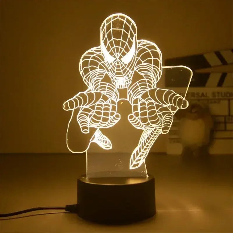 Star Wars Character 3D Model LED Night Light Anime Desk Lamp Cool Action Doll Toys Children's Boys and Girls Birthday Gifts