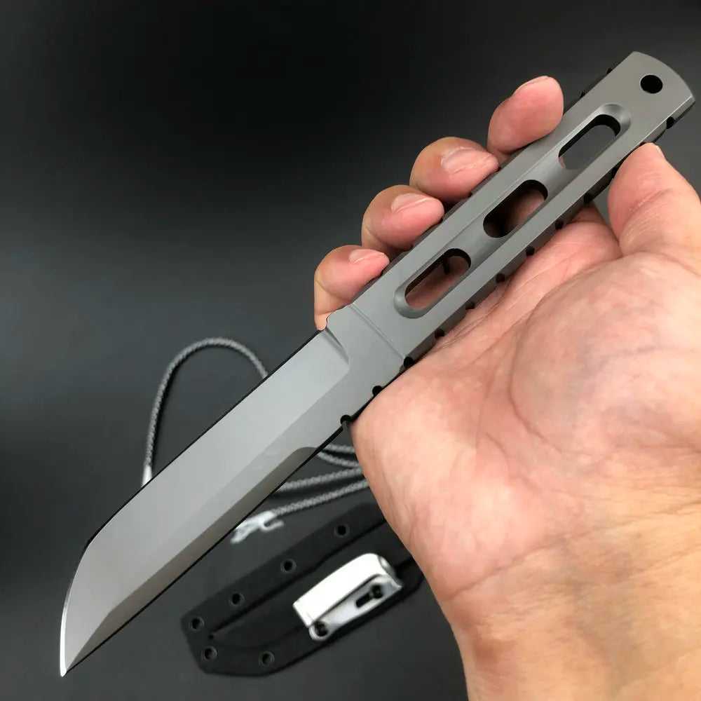 Trskt AUS-10 Steel Tactical Knife - Multi-Purpose Survival Hunting Pocket Knife for Camping Durable EDC Tool Dropshipping