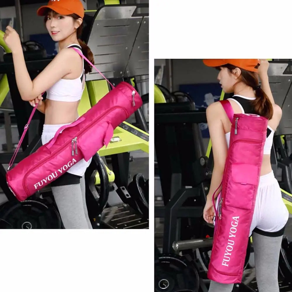 Gym Outdoor Large Capacity Waterproof Sports Bag Multifunction Pocket Yoga Mat Bag Carrier Knapsack Fitness Bag Yoga Mat Holder