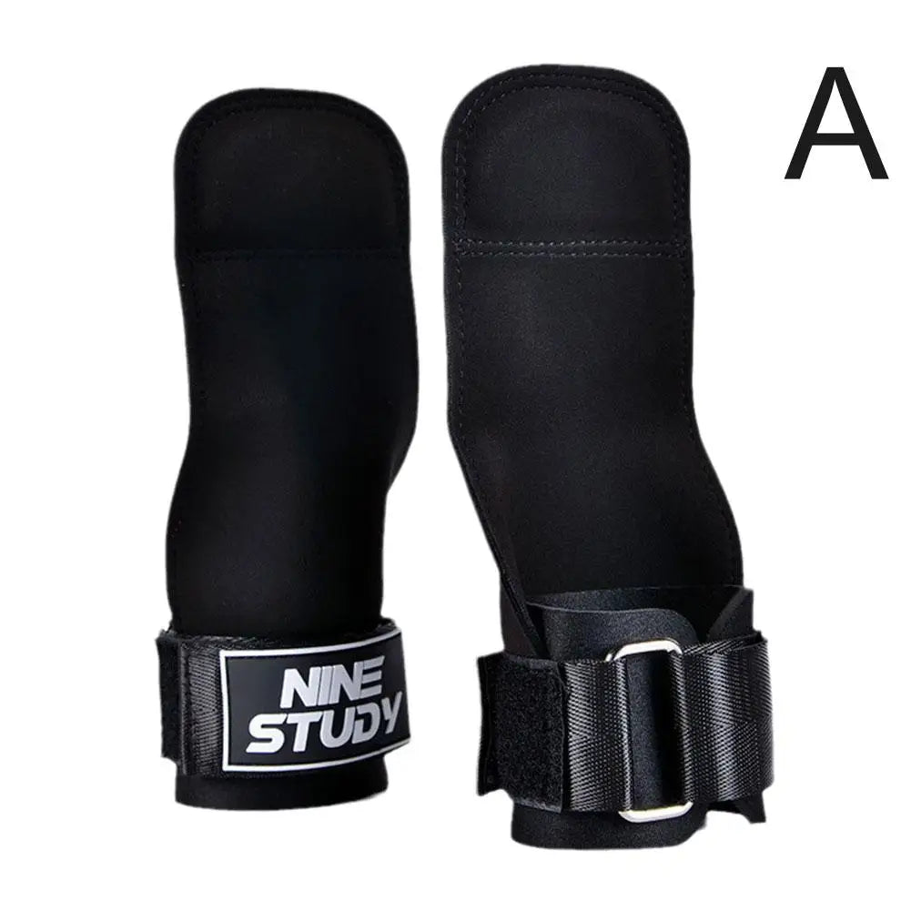 Gym Gloves Three Fingers Cowhide Weightlifting Workout Hand Palm Protector Gymnastics Hand Grips Pull up, Kettlebells, Training