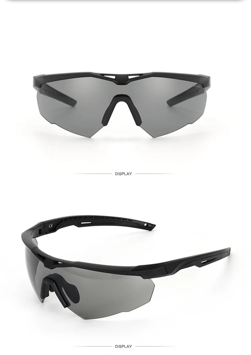 Tactical goggles, UV400, suitable for shooting range, hunting, bulletproof and explosion-proof, mountaineering, hiking