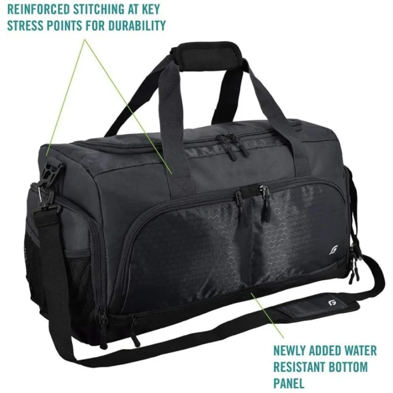 Gym Bag Waterproof Training Fitness Bags with Shoes Durable Multi-functional Handbag Outdoor Sporting Swimming Tote Sports Bag