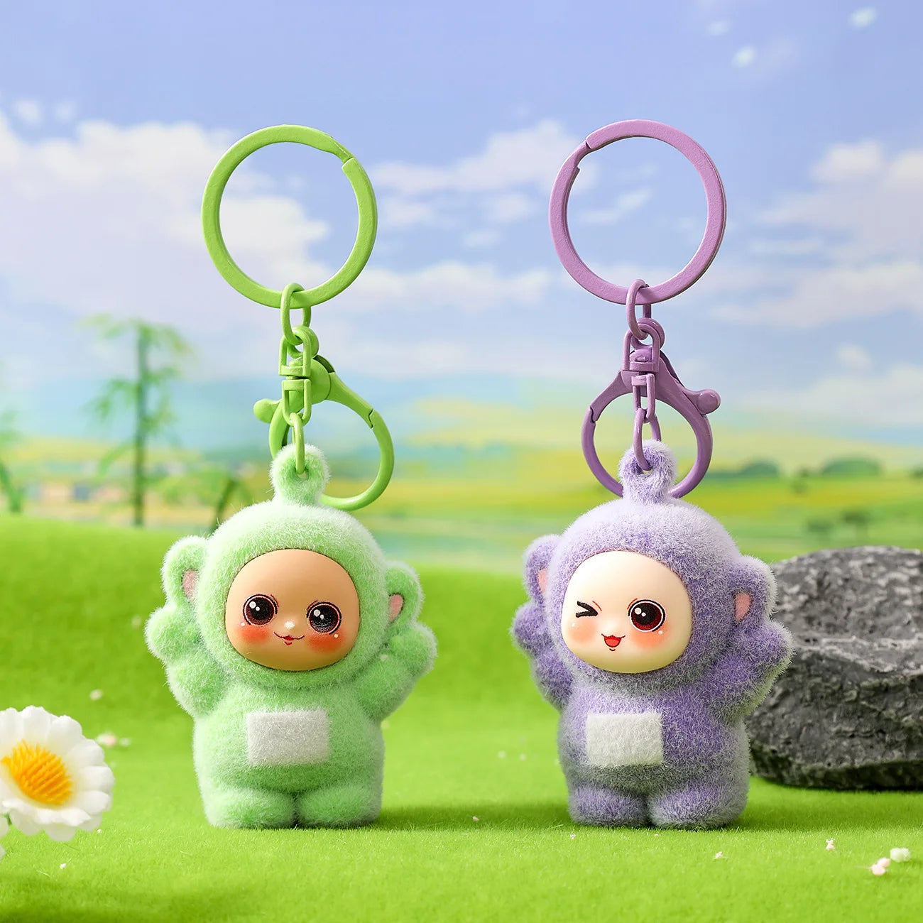 Four Color Baby Series Cartoon Keychains, Small Pendants, Trendy Children's Gifts, Cute Dolls, Couple Schoolbags And Pendants