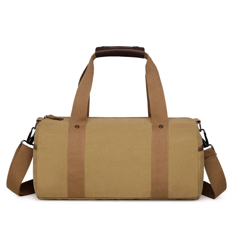 Gym Bag for Man Canvas Sports Fitness Tote Travel Luggage Handbag Outdoor Shoulder Duffle Training Tactical Bag Male Rucksack