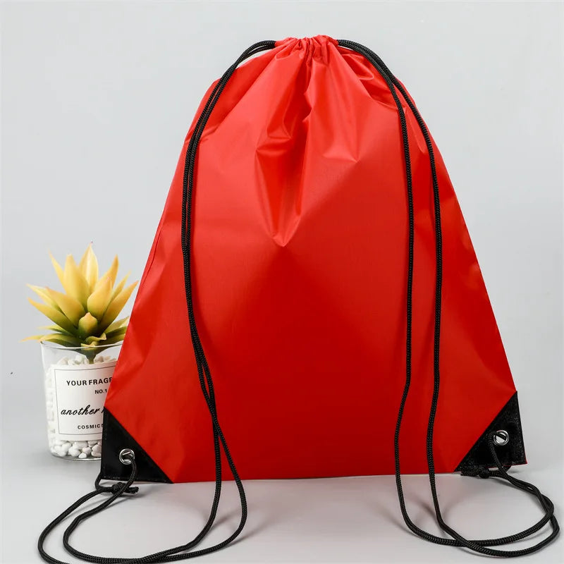 Gym Drawstring Shoe Bag,Clothes Cycling Backpack,Waterproof Belt Nylon Portable Sports Bag