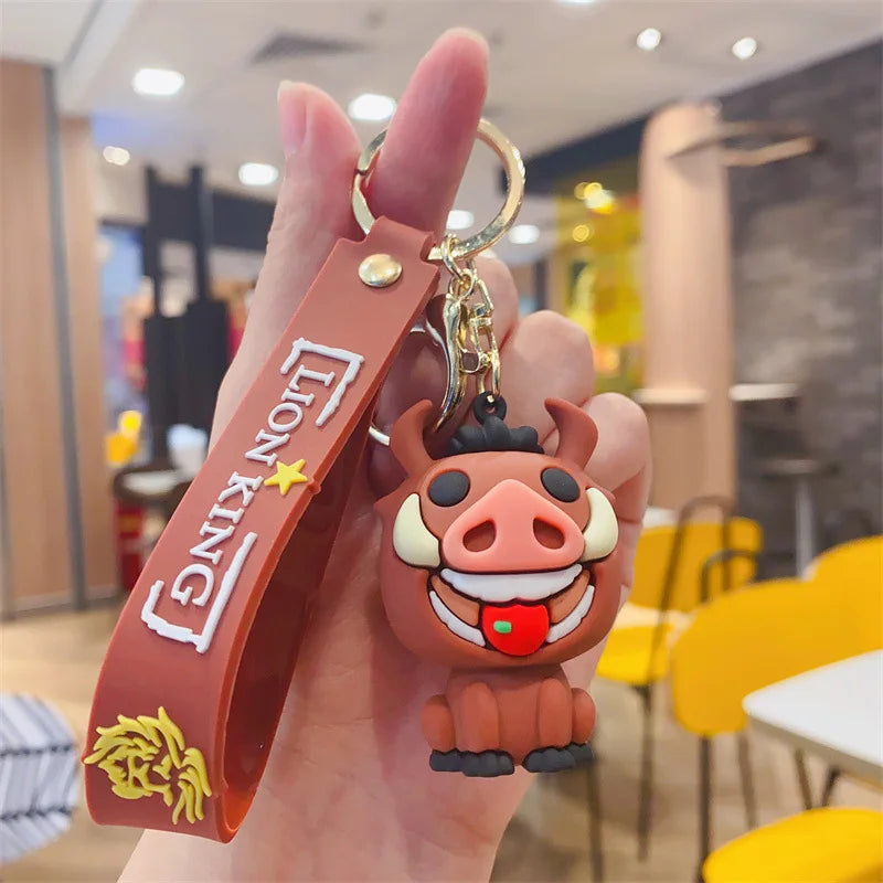 New Cartoon Anime Disney Keychain Mickey Mouse Minnie Lilo & Stitch Keyring Key Chain Car Pendant Kids Toys Gift Wholesale