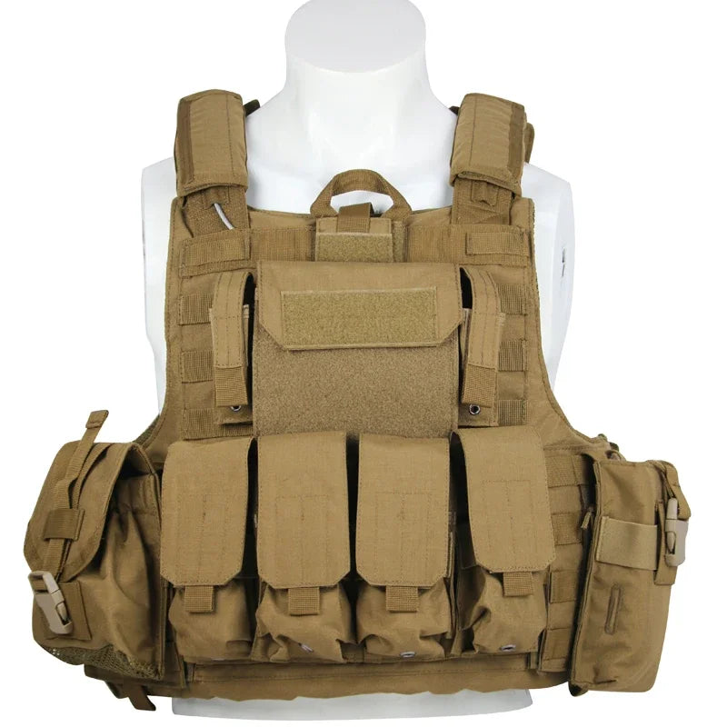Tactical Vest Outdoor Body Armor Combat Hunting Plate Carrier Molle Vest Airsoft Training Protective Vests