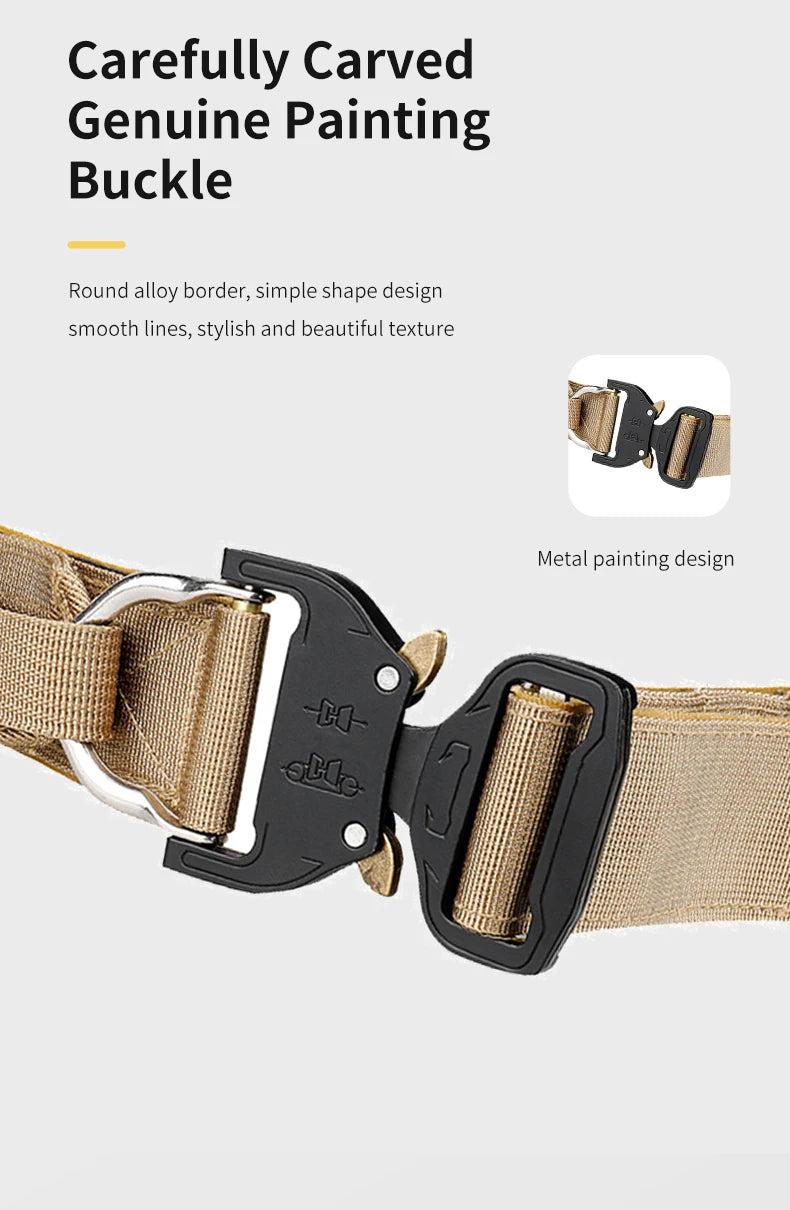 Quick-Release Tactical Belt: Durable, Stylish Braid Design, etal Buckle -Ideal for Outdoor Adventures & Daily Wear