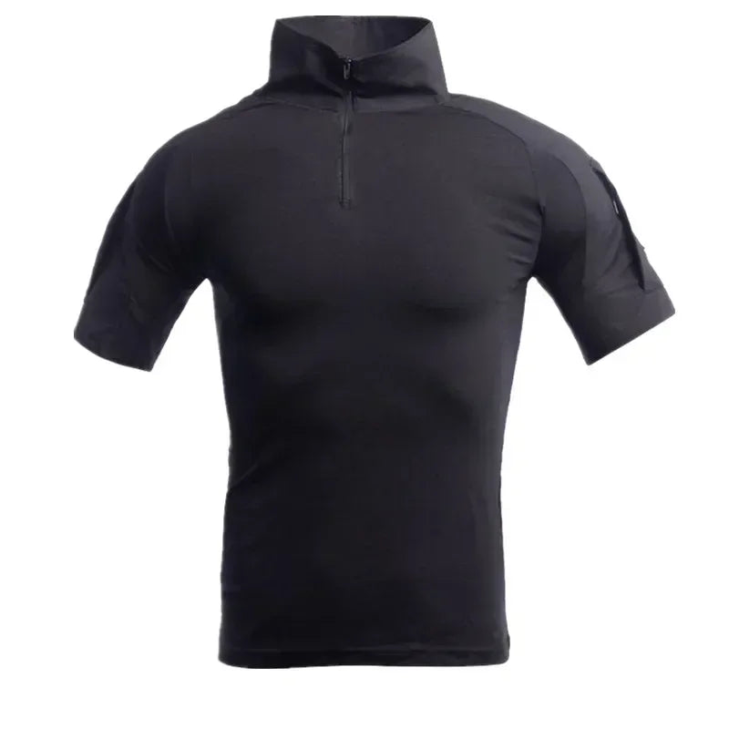 Tactical T-Shirts Men Sport Outdoor Tee Quick Dry Short Sleeve Shirt Hiking Hunting Climbing Camouflage Men Clothing Breathable