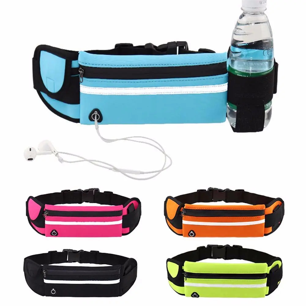 Travel Sport Fitness Purse Pocket Bum Bag Water Bottle Rack Cycling Pack Crossbody Waist Bag Gym Bag Running Bags Belt Bag
